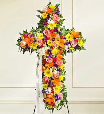 Peace and Prayers Standing Cross - Multicolor