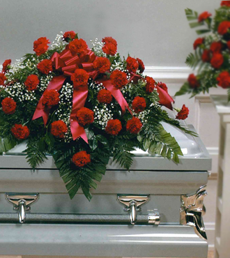 Deepest Emotions Casket Spray- Red