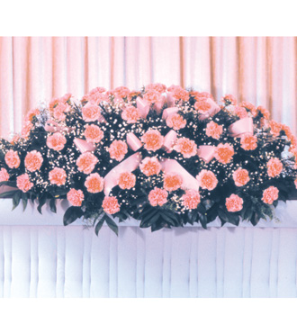 Pink Carnation Casket Spray