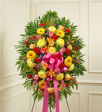 Deepest Sympathies Standing Spray - Multicolor