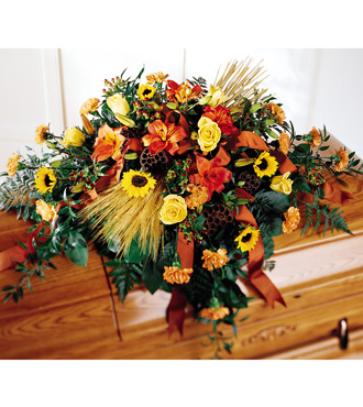 The FTD Vibrant Casket Spray