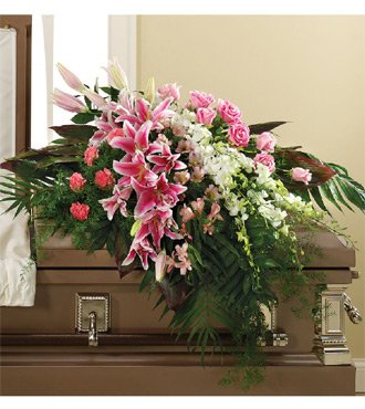 In Her Honor Casket Spray
