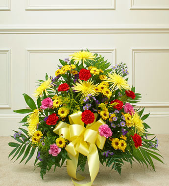 Heartfelt Tribute Floor Basket - Multicolour
