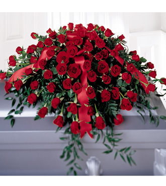 The FTD Dearly Departed Casket Spray