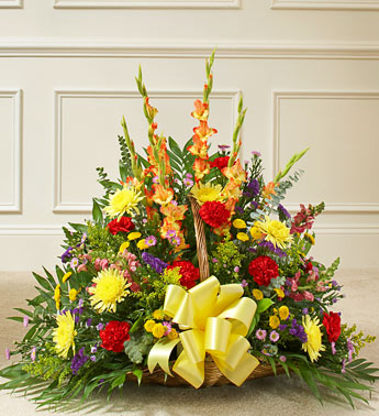 Thoughts and Prayers Fireside Basket - Multicolor