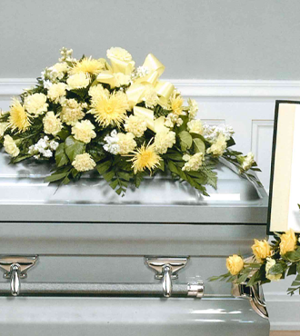 Deepest Emotions Casket Spray- Yellow