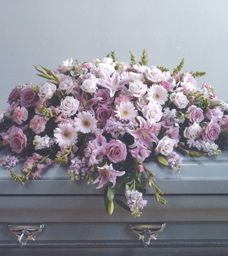 Pink Casket Spray